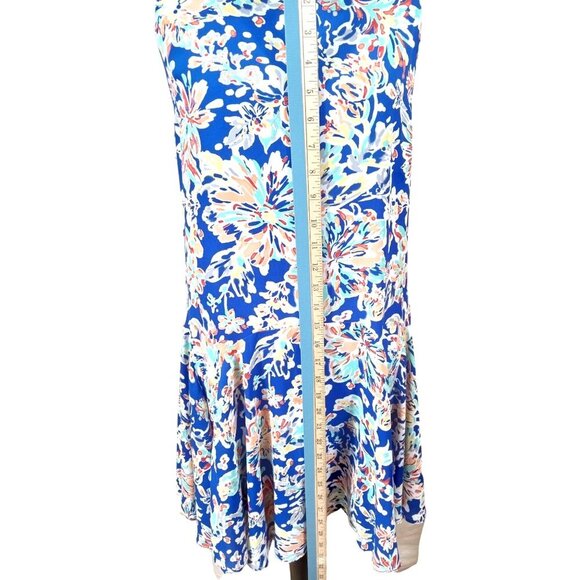 Skies Are Blue Womens Blue/Multicolored Floral Dress Size Extra Small - Picture 8 of 8
